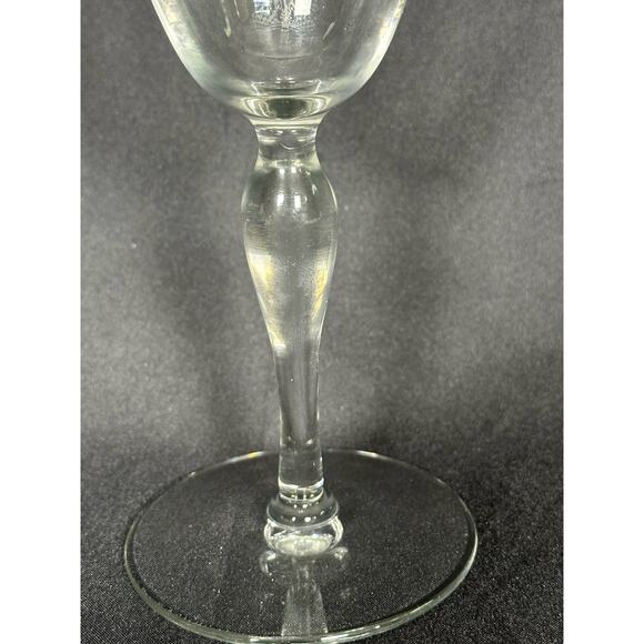 Fostoria 1920's Washington Etch # 266 Crystal Water Goblets-7 3/8" - Picture 3 of 7